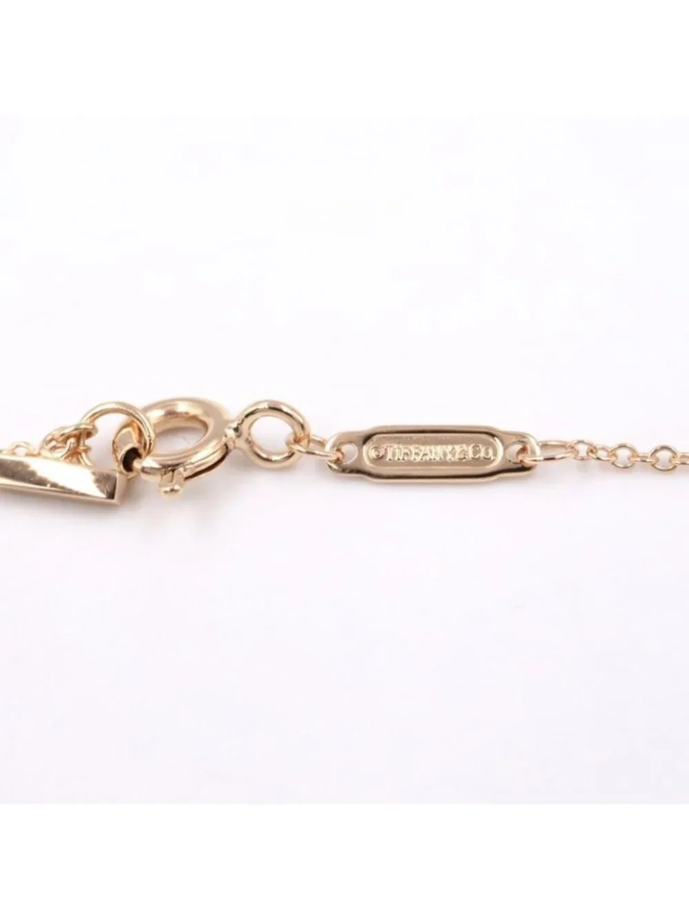 Tiffany & Co Necklace T Smile Small 41 46 cm 18k Pink Gold - Picture 3 of 8